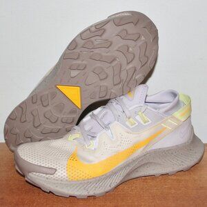 Nike Pegasus Trail 2 Running Shoes Womens 9 Limelight Laser Orange